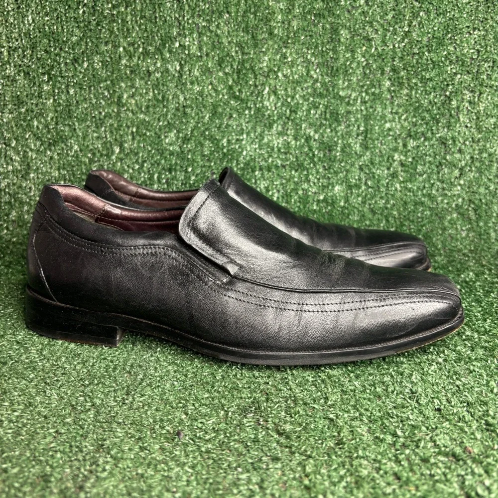 Johnston & Murphy Men\'s Black Leather Slip-On Loafers Size 9.5M s-l400.jpg main image 4